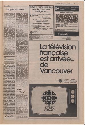 Le Soleil de Colombie, October 2, 1981, page 13