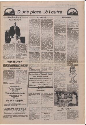 Le Soleil de Colombie, September 25, 1981, page 3