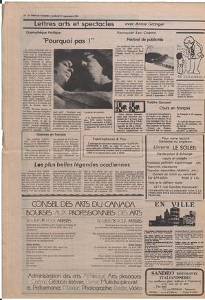Le Soleil de Colombie, September 11, 1981, page 12