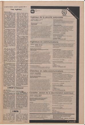 Le Soleil de Colombie, September 11, 1981, page 11
