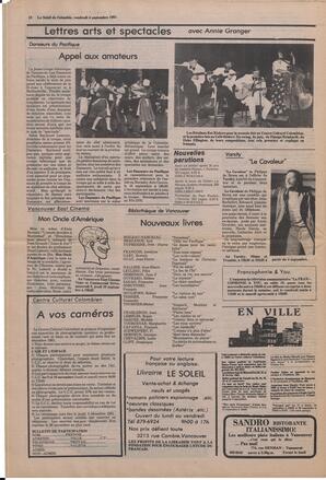 Le Soleil de Colombie, September 4, 1981, page 12