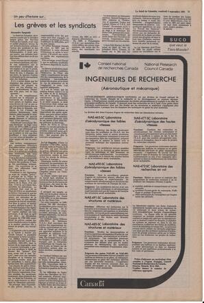 Le Soleil de Colombie, September 4, 1981, page 11
