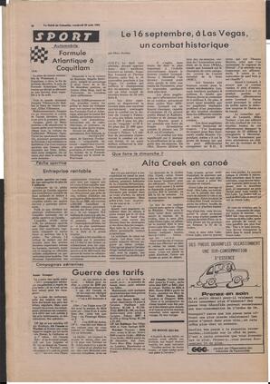 Le Soleil de Colombie, August 28, 1981, page 16