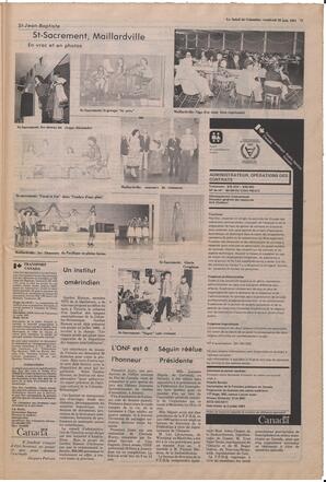 Le Soleil de Colombie, June 26, 1981, page 11