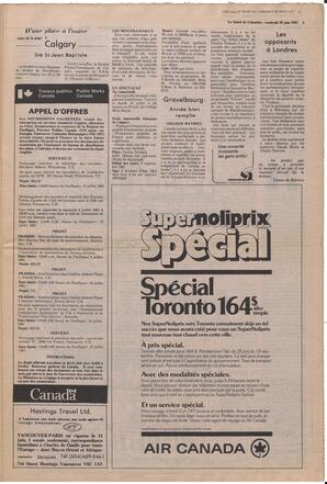 Le Soleil de Colombie, June 26, 1981, page 5