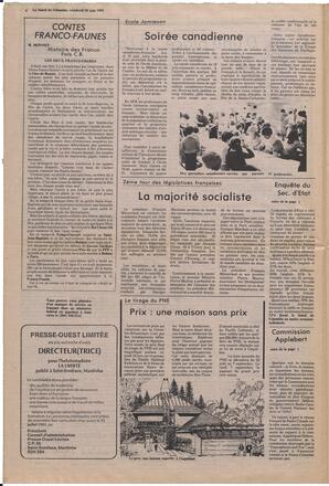 Le Soleil de Colombie, June 26, 1981, page 4