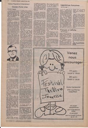 Le Soleil de Colombie, June 19, 1981, page 6