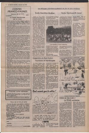 Le Soleil de Colombie, June 5, 1981, page 4