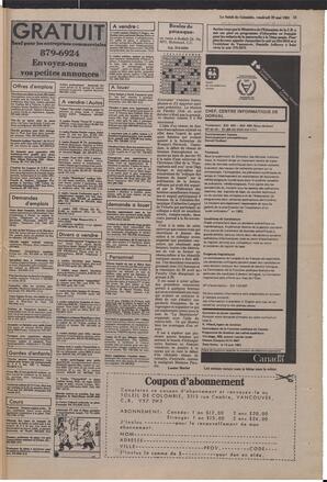 Le Soleil de Colombie, May 29, 1981, page 15