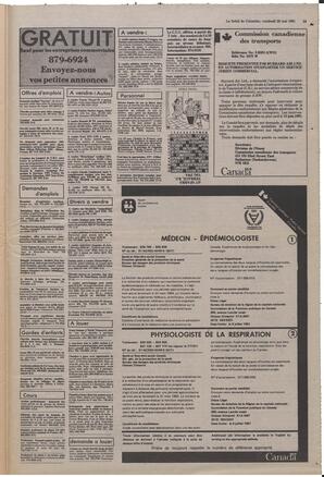 Le Soleil de Colombie, May 22, 1981, page 19