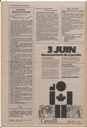 Le Soleil de Colombie, May 22, 1981, page 4