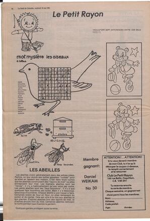 Le Soleil de Colombie, May 15, 1981, page 14