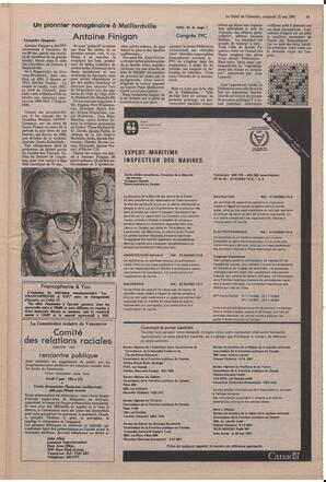Le Soleil de Colombie, May 15, 1981, page 11