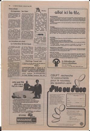 Le Soleil de Colombie, May 8, 1981, page 20