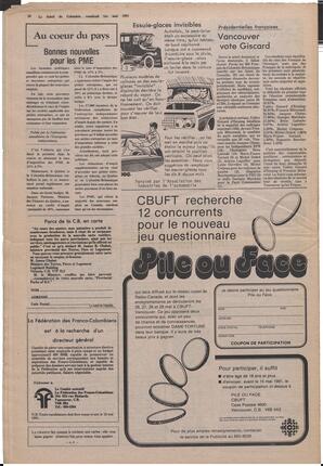 Le Soleil de Colombie, May 1, 1981, page 20