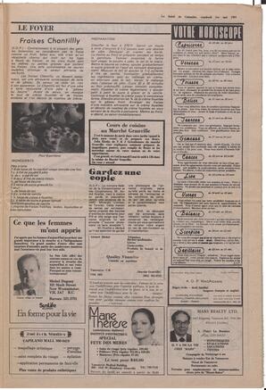 Le Soleil de Colombie, May 1, 1981, page 17