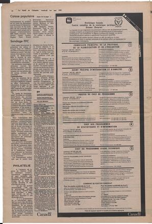 Le Soleil de Colombie, May 1, 1981, page 12