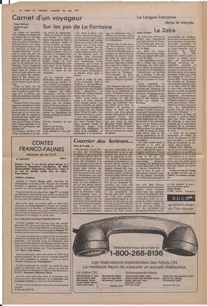 Le Soleil de Colombie, May 1, 1981, page 4