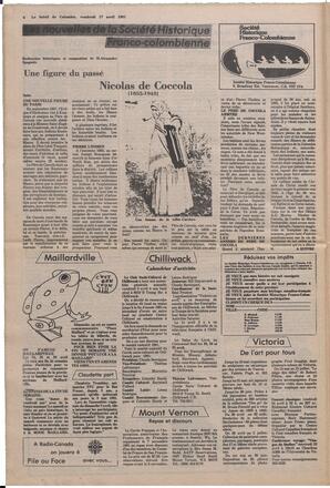 Le Soleil de Colombie, April 17, 1981, page 6
