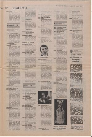 Le Soleil de Colombie, April 10, 1981, page 9