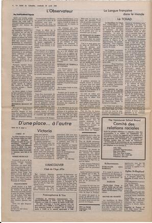 Le Soleil de Colombie, April 10, 1981, page 4