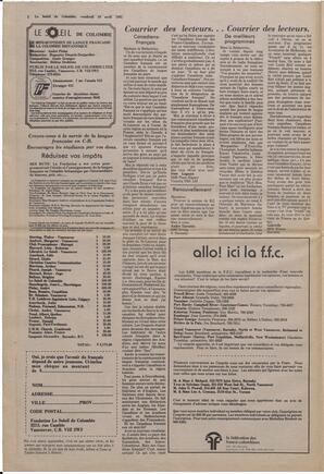 Le Soleil de Colombie, April 10, 1981, page 2