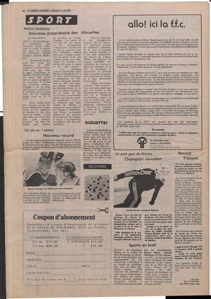 Le Soleil de Colombie, April 3, 1981, page 20