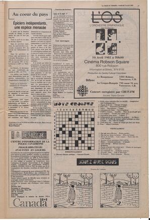 Le Soleil de Colombie, April 3, 1981, page 17