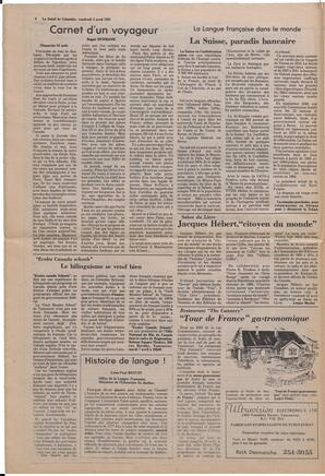 Le Soleil de Colombie, April 3, 1981, page 6