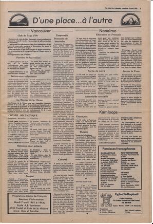 Le Soleil de Colombie, April 3, 1981, page 3