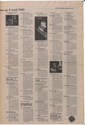 Le Soleil de Colombie, March 27, 1981, page 9