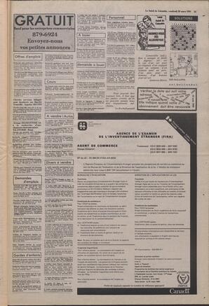 Le Soleil de Colombie, March 20, 1981, page 23