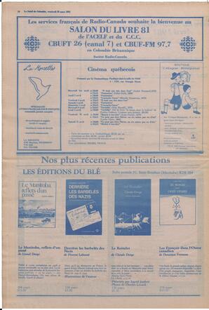 Le Soleil de Colombie, March 20, 1981, page 14