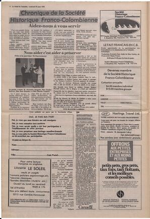 Le Soleil de Colombie, March 20, 1981, page 6