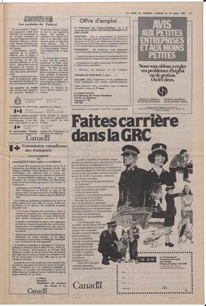 Le Soleil de Colombie, March 13, 1981, page 11