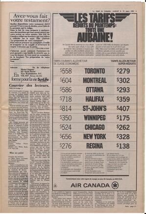 Le Soleil de Colombie, March 13, 1981, page 5