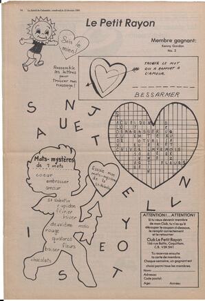 Le Soleil de Colombie, February 13, 1981, page 14