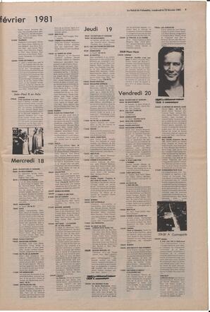 Le Soleil de Colombie, February 13, 1981, page 9