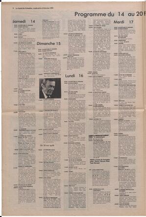 Le Soleil de Colombie, February 13, 1981, page 8