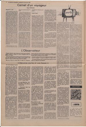 Le Soleil de Colombie, February 13, 1981, page 4