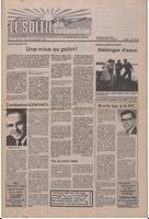 Le Soleil de Colombie, February 6, 1981