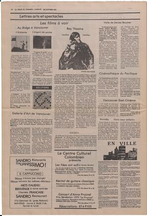 Le Soleil de Colombie, January 30, 1981, page 12