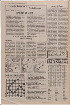 Le Soleil de Colombie, January 30, 1981, page 6