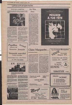 Le Soleil de Colombie, January 9, 1981, page 18