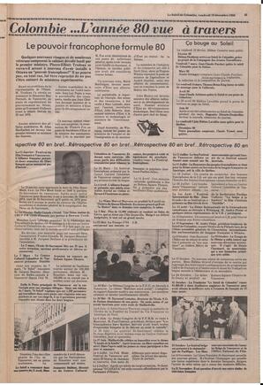 Le Soleil de Colombie, December 19, 1980, page 23