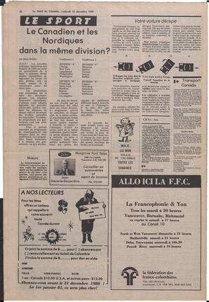 Le Soleil de Colombie, December 12, 1980, page 16