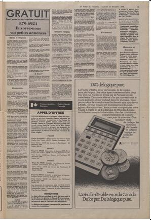 Le Soleil de Colombie, December 12, 1980, page 15