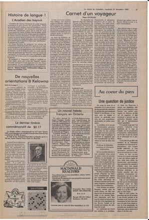 Le Soleil de Colombie, December 12, 1980, page 11