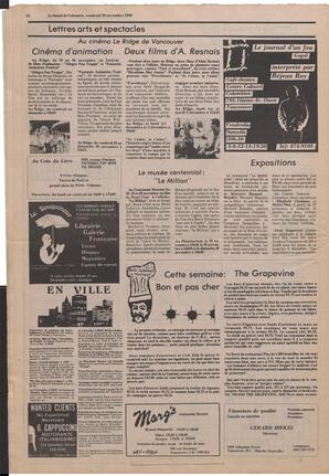 Le Soleil de Colombie, November 28, 1980, page 14