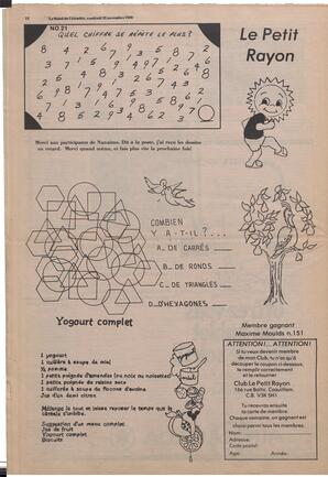 Le Soleil de Colombie, November 28, 1980, page 12